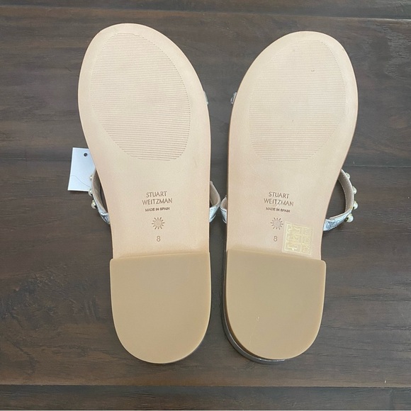 New with box Stuart Weitzman strap flat sandals women’s size 8 B - Picture 5 of 8